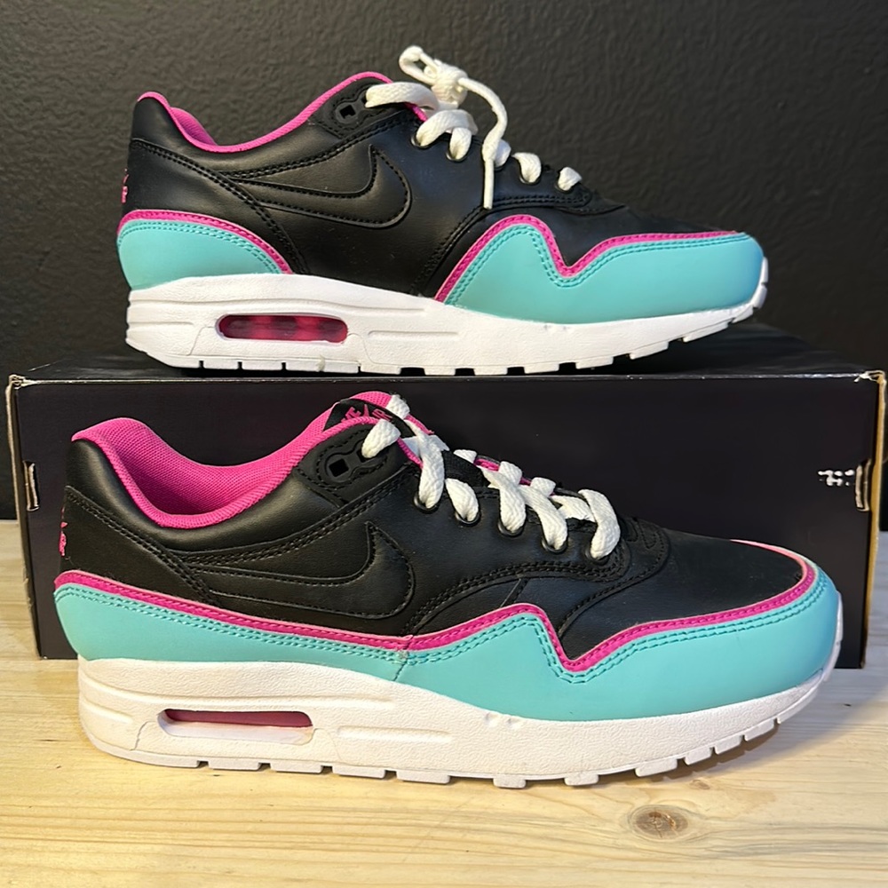 AIR MAX 1 Black Aqua 7Y